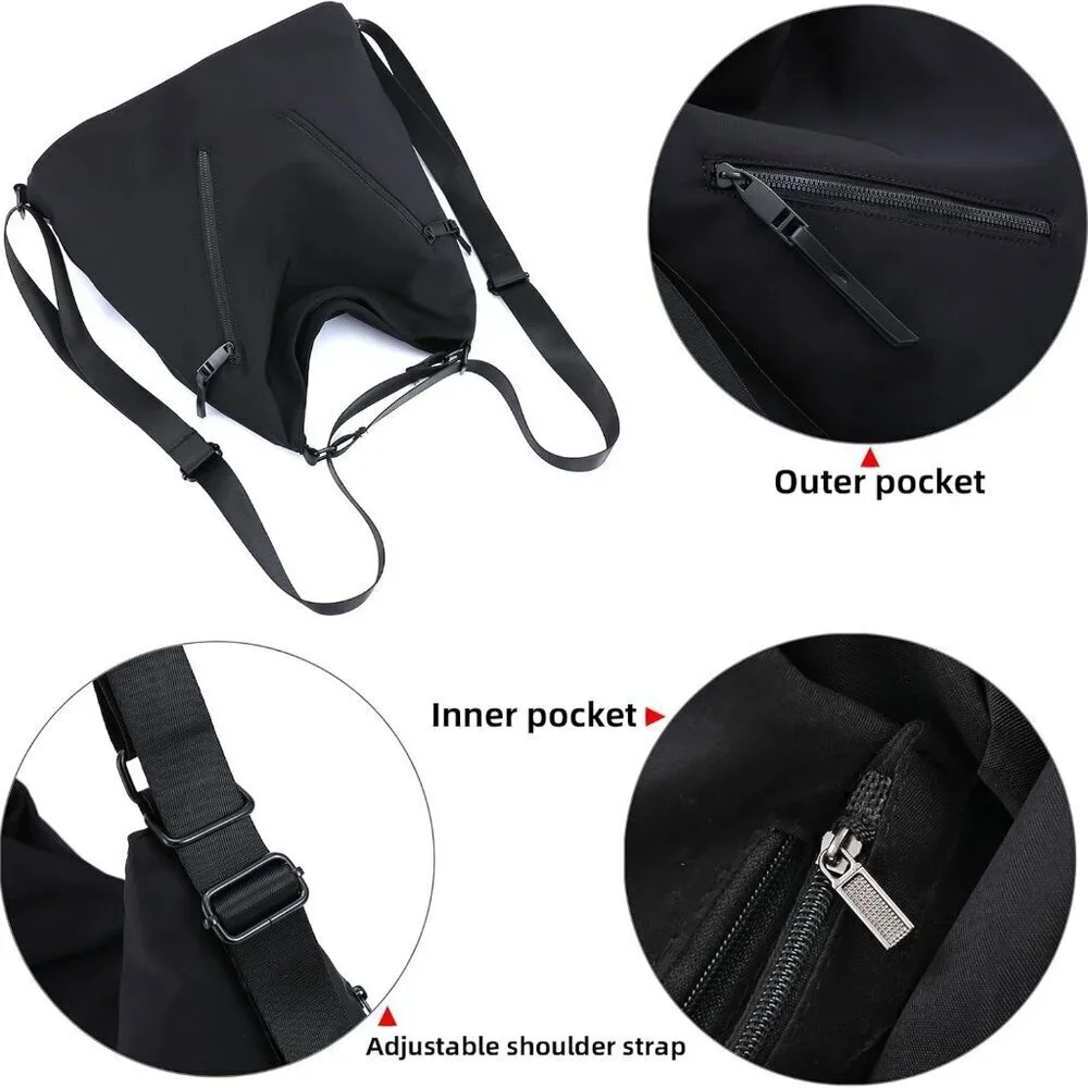 Women Hobo Bag Nylon Large Capacity Shoulder Crossbody Casual Tote